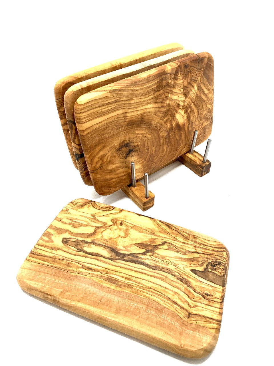 Stand til 4 x Serveringsbræt til morgenmad