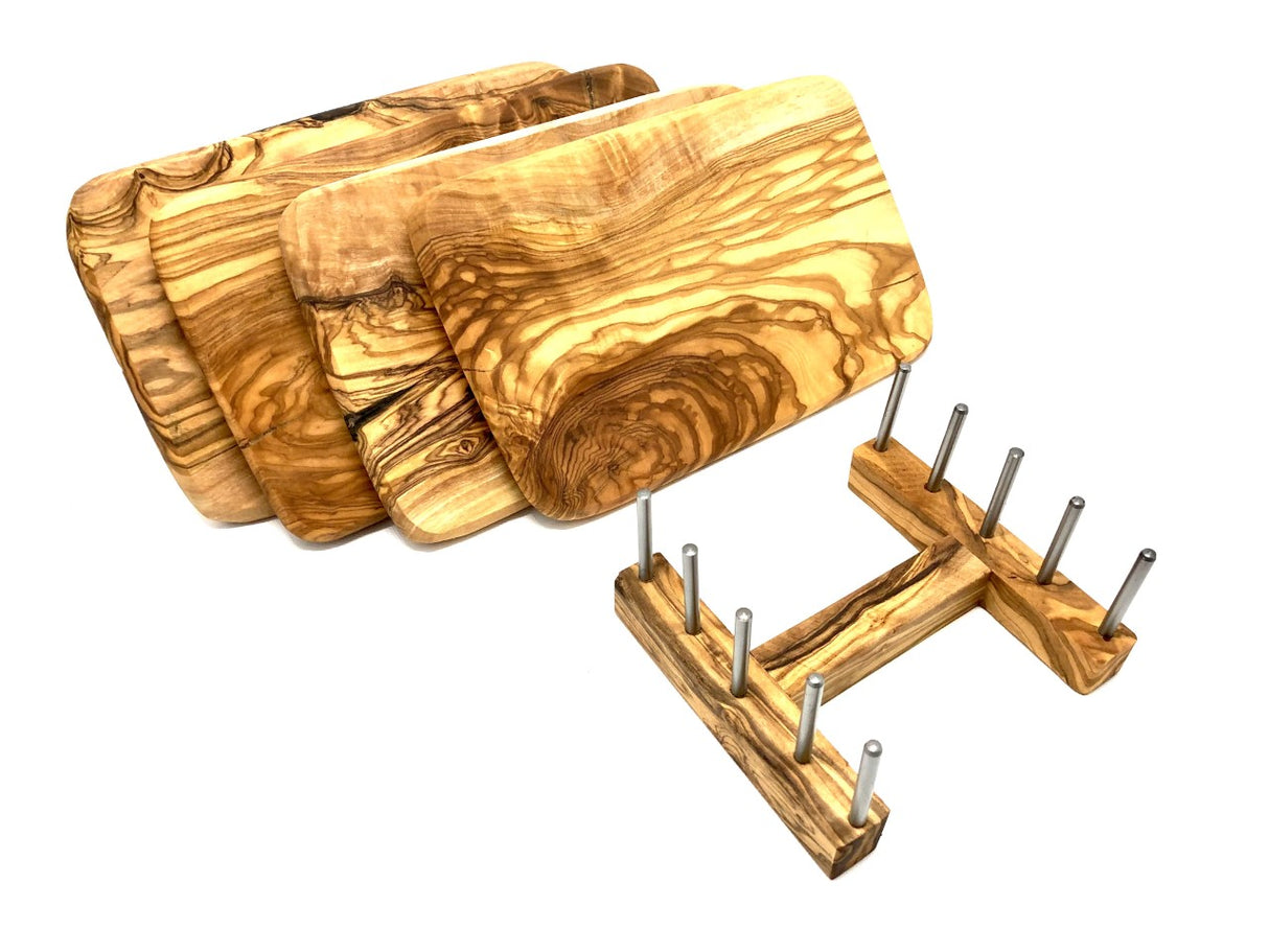 Stand til 4 x Serveringsbræt til morgenmad