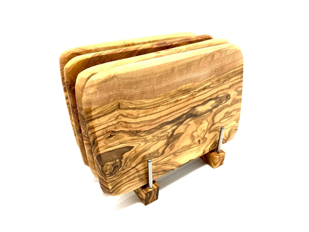 Stand til 4 x Serveringsbræt til morgenmad