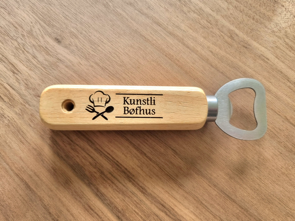 Flaskeåbner med Personlig Gravering – Design Selv Online