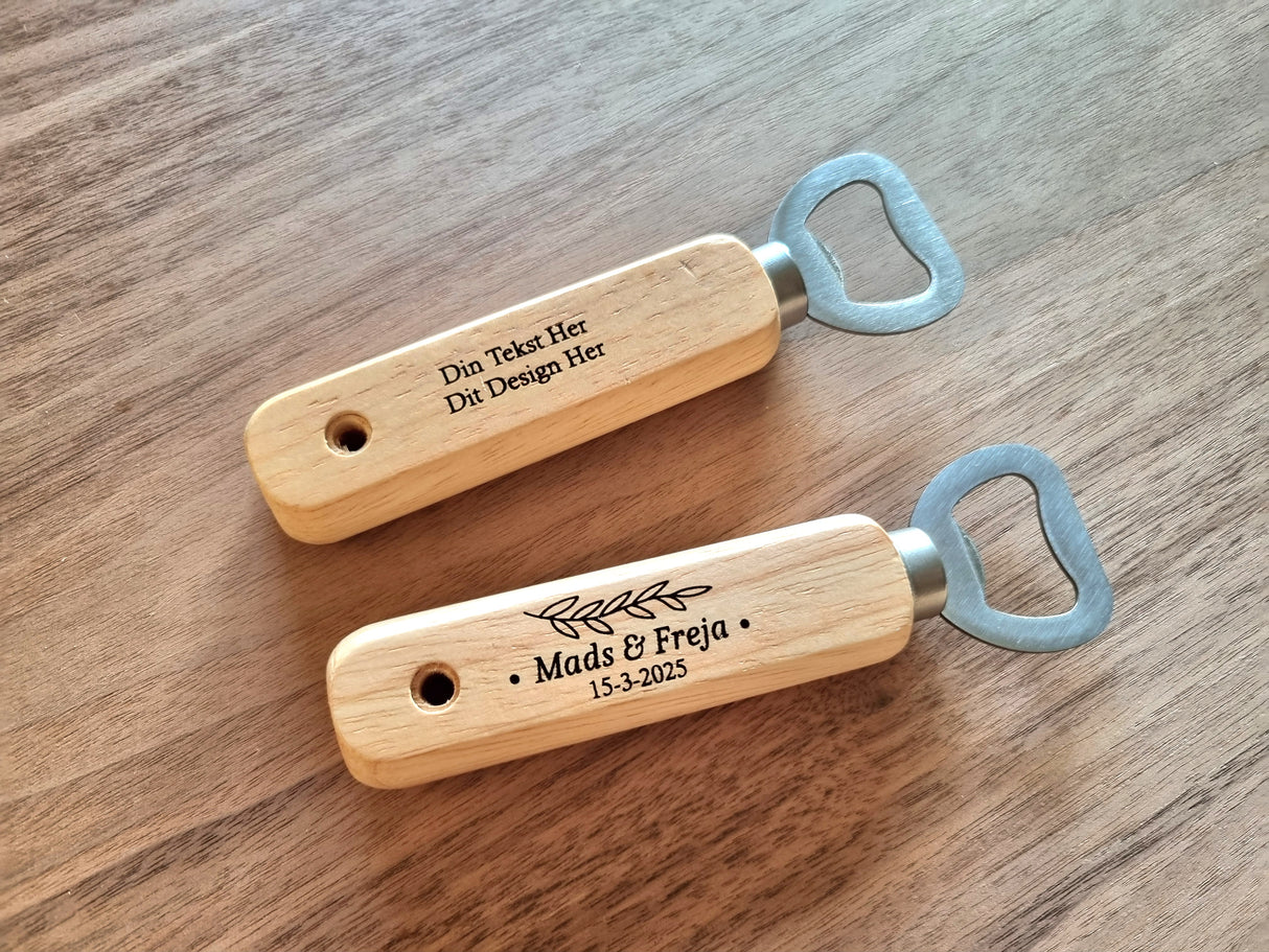 Flaskeåbner med Personlig Gravering – Design Selv Online