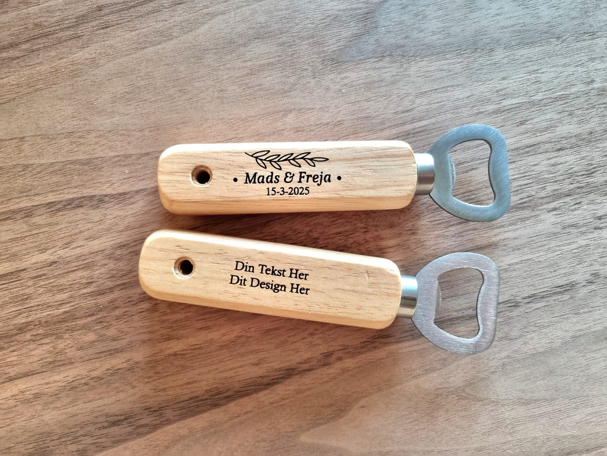 Flaskeåbner med Personlig Gravering – Design Selv Online