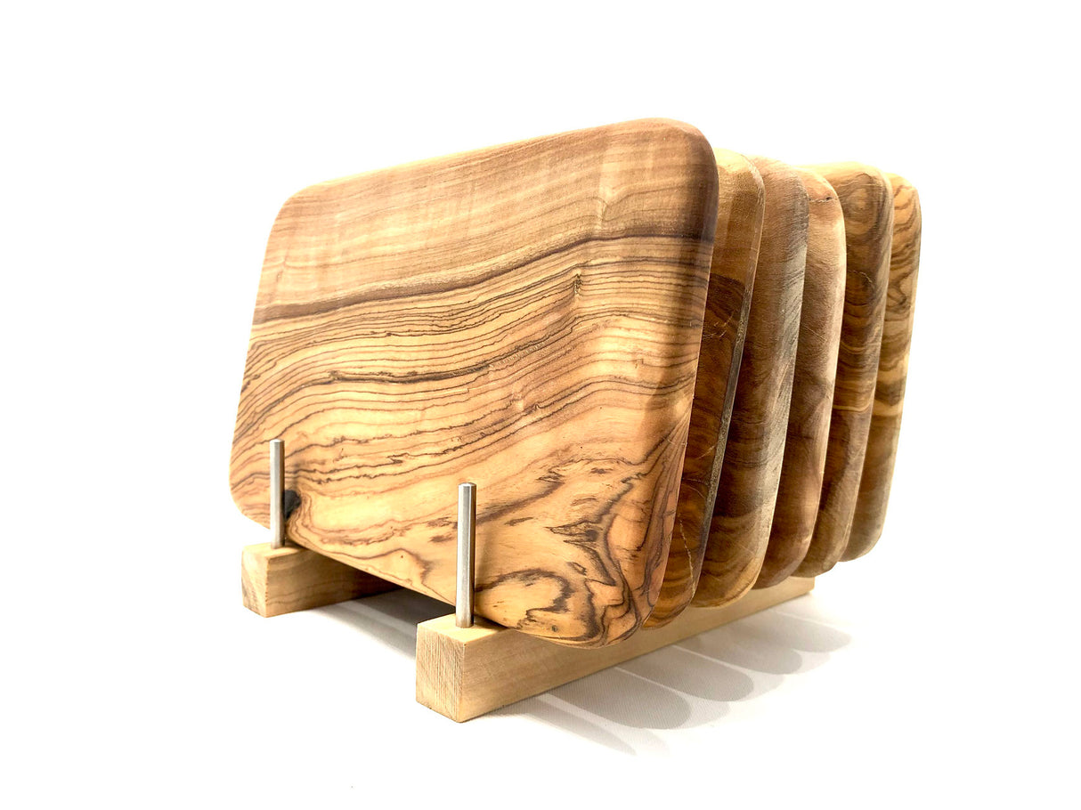 Stand til 6 x Serveringsbræt til morgenmad