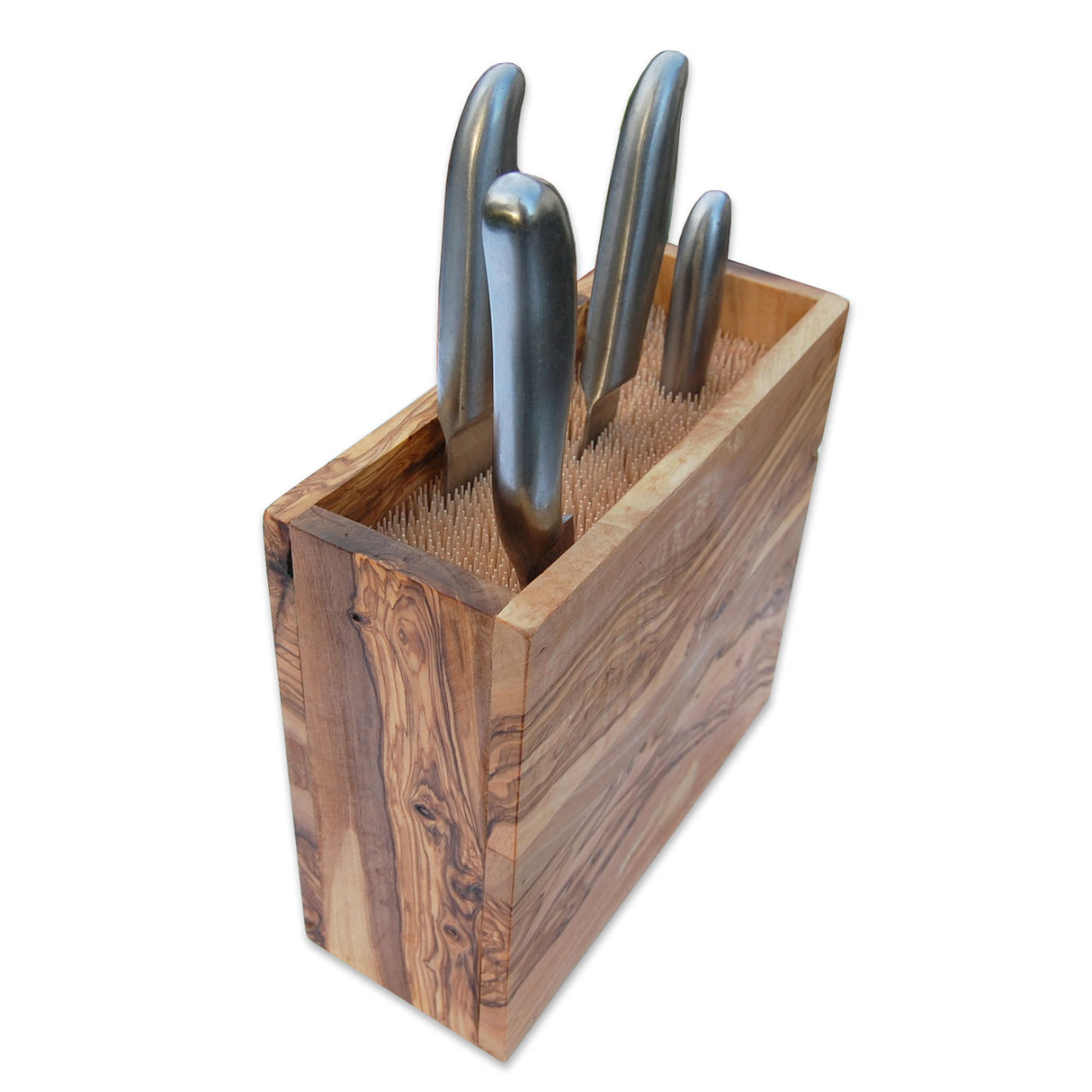 Knivblok Manhatten i oliventræ