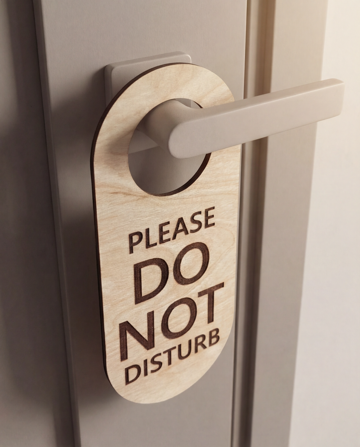 Please Do Not Disturb - Dørhænger i træ
