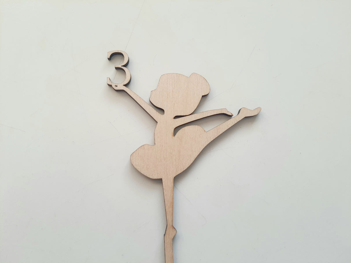 Personlig Kage topper til fødselsdag med alder og stjerne