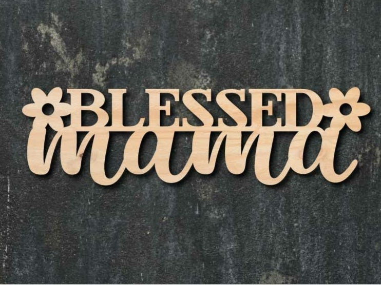 Blessed Mama - vægdekoration i træ