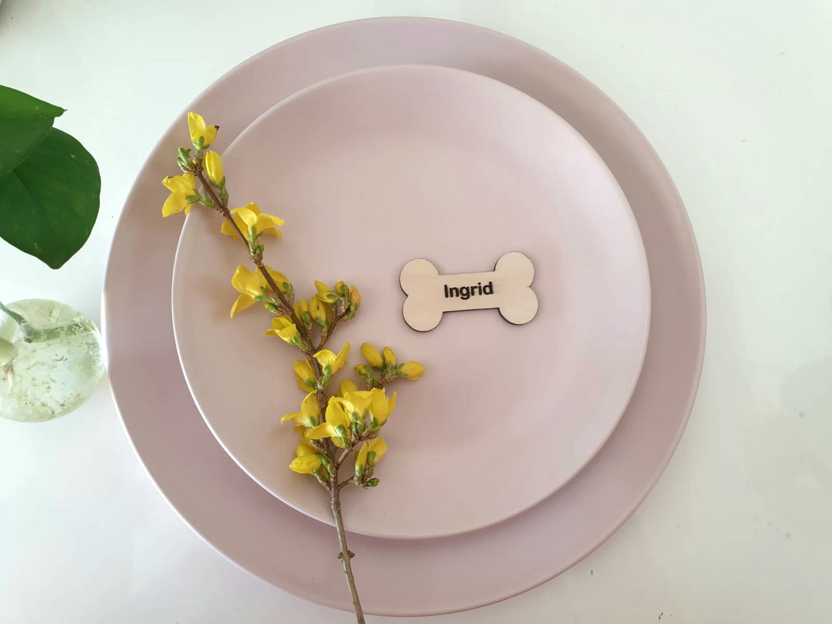 Kødben - Bordkort i træ