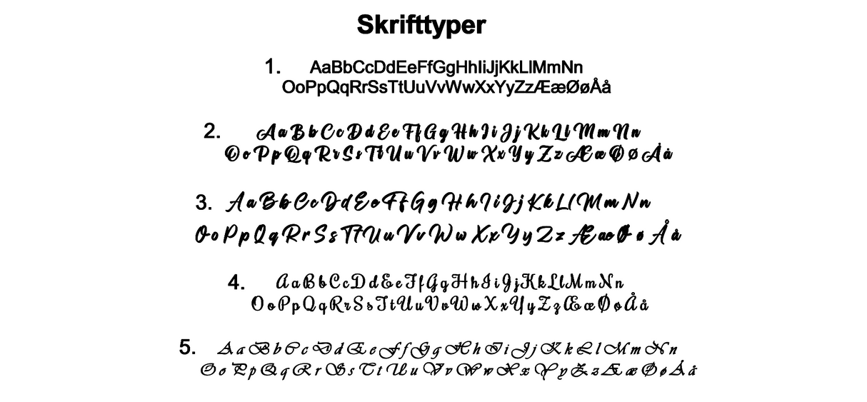 Ring - Bordkort i træ