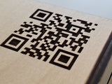 Personlig WiFi QR Kode skilt med gratis indgravering