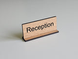 Reception bordskilt – Evaro