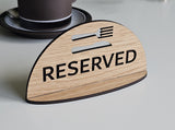 Reserved bordskilt - Madklokke