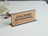 Navneskilt til bord - Design B