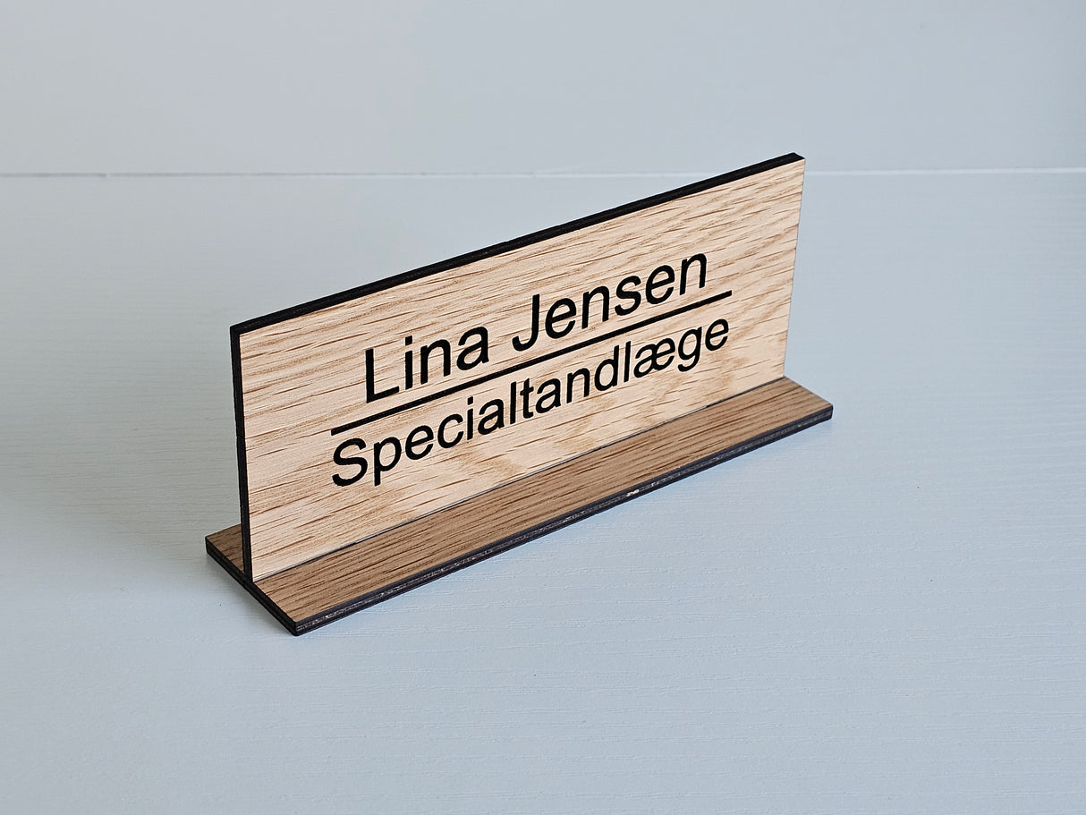 Navneskilt til bord - Design B