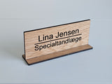 Navneskilt til bord - Design B