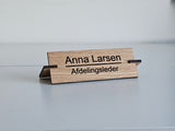 Navneskilt til bord - Design A