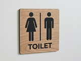 Herre og dame Toiletskilt - Design B