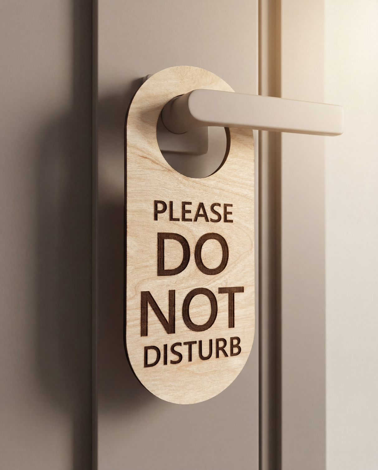 Please Do Not Disturb - Dørhænger i træ