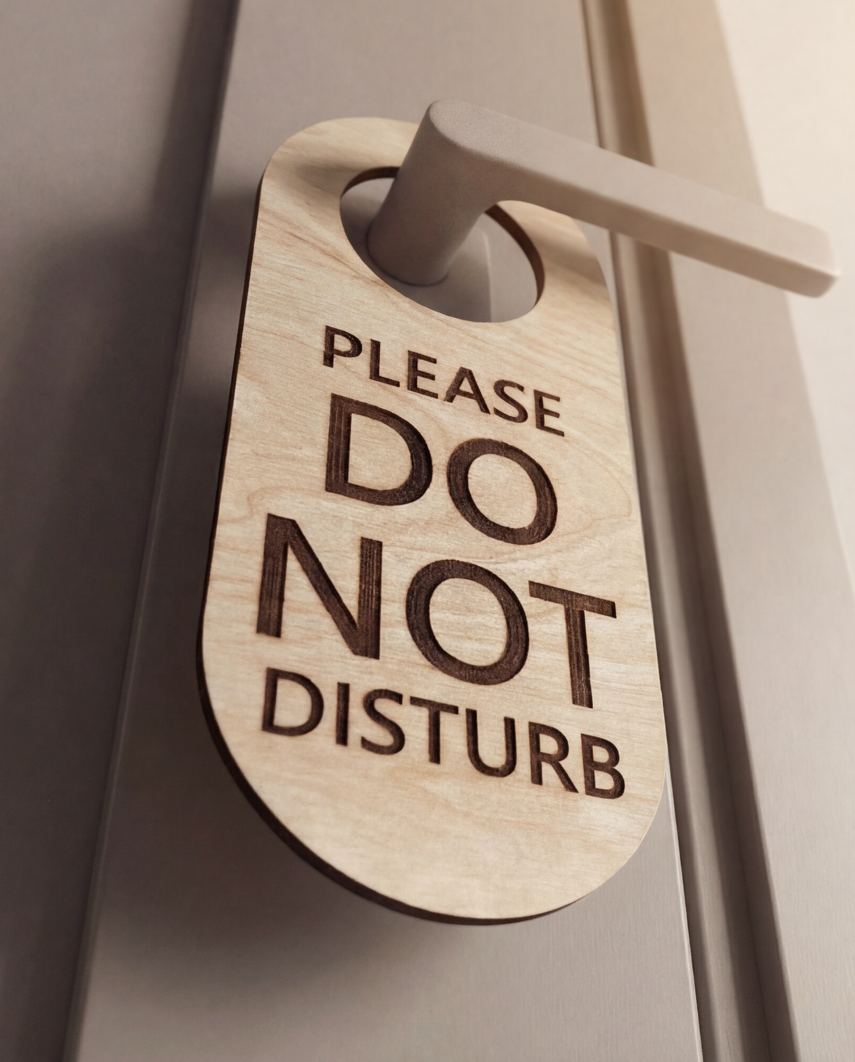 Please Do Not Disturb - Dørhænger i træ