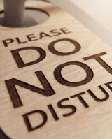 Please Do Not Disturb - Dørhænger i træ