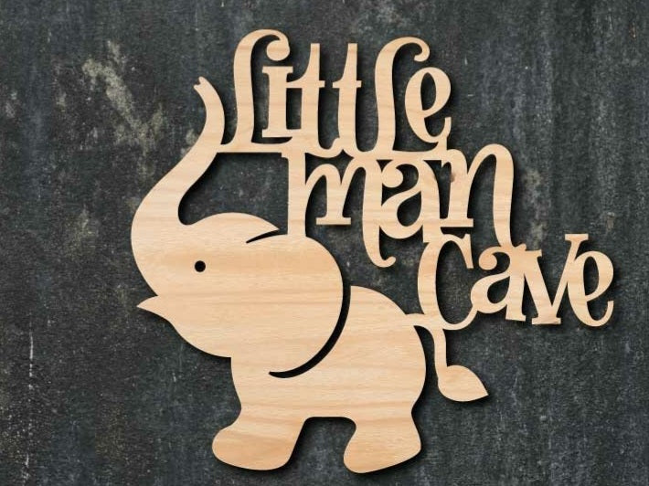 Little Man Cave - Vægdekoration til børneværelset i træ